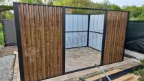 Aranżacja: Duży domek narzędziowy z drzwiami na zawiasach Nittel Plus 360x240 cm - drewniany