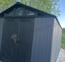 Aranżacja: Duży domek ogrodowy Keter Stronghold 10x15 Grey (13,8m2)