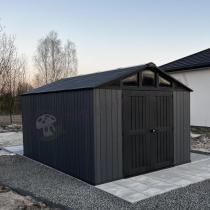 Aranżacja: Duży domek ogrodowy Keter Stronghold 10x15 Grey (13,8m2)