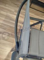 Aranżacja: Duży leżak ogrodowy z regulowanym oparciem Taven - Grafit