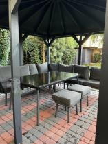 Aranżacja: Duży narożnik na taras 240x240cm rope style Postigo Corner XXL Dark Grey