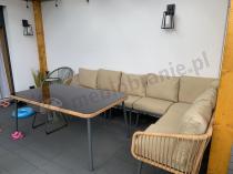 Aranżacja: Duży narożnik tarasowy 240x240cm w stylu boho Postigo Corner XXL Nature