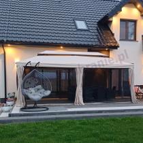 Aranżacja: Duży pawilon do ogrodu 3x6 z moskitierą Okapi Max Kremowy