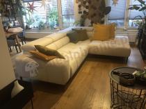 Aranżacja: Elegancki narożnik z elektryczną regulacją siedziska Plaza L 300x216cm prawy