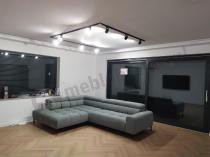 Aranżacja: Elegancki szary narożnik Plaza L 300x216cm Matt Velvet 85 lewy