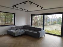 Aranżacja: Elegancki szary narożnik Plaza L 300x216cm Matt Velvet 85 lewy