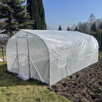 Aranżacja: Foliak ogrodowy 3x4,5m Jasmin z drzwiami na zawiasach - biały