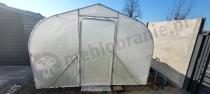 Aranżacja: Foliak ogrodowy 3x4,5m Jasmin z drzwiami na zawiasach - biały