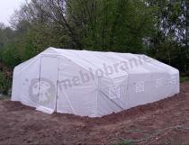 Aranżacja: Foliak ogrodowy 4x6m Jasmin z drzwiami na zawiasach - biały
