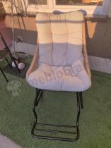 Aranżacja: Fotel bujany ogrodowy technorattanowy w stylu boho Torgiano - Brown