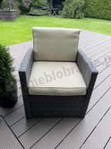 Aranżacja: Fotel technorattanowy Cofete – Brown