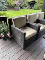 Aranżacja: Fotel technorattanowy Cofete – Brown