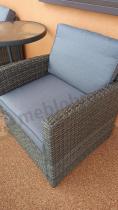 Aranżacja: Fotel technorattanowy Cofete – Dark Grey