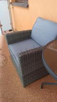 Aranżacja: Fotel technorattanowy Cofete – Dark Grey