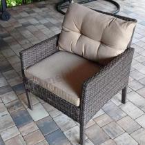 Aranżacja: Fotel technorattanowy Perata - Brown