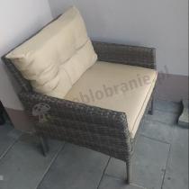 Aranżacja: Fotel technorattanowy Perata - Brown