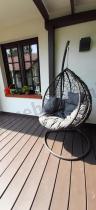 Aranżacja: Fotel wiszący z technorattanu Dondolo Dark Brown
