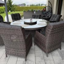 Aranżacja: Fotele technorattanowe Laritto z regulacją - Dark Brown - 2szt