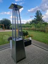 Aranżacja: Gazowy parasol grzewczy piramida Flami 227 cm - Silver