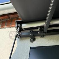 Aranżacja: Grafitowa markiza na taras Lea 395x300 - aluminium