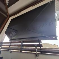 Aranżacja: Grafitowa markiza na taras Mia 395x300 aluminium - Grafit