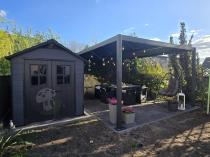 Aranżacja: Grafitowa pergola aluminiowa Lufel 4x4 - Antracite