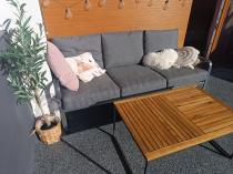 Aranżacja: Grafitowa sofa trzyosobowa na taras 175cm Ater - Dark Grey