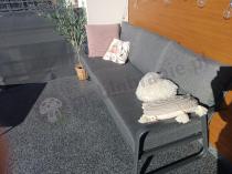 Aranżacja: Grafitowa sofa trzyosobowa na taras 175cm Ater - Dark Grey