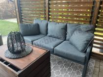 Aranżacja: Grafitowa sofa trzyosobowa na taras 175cm Ater - Dark Grey