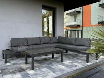 Aranżacja: Grafitowy narożnik ogrodowy 283x222cm Calamba Corner XL - Antracite