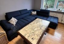 Aranżacja: Granatowa rogówka do salonu Selva L 263x223 cm prawostronna