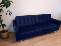 Aranżacja: Granatowa sofa rozkładana Tivoli 224x97cm Riviera 81
