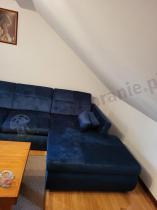 Aranżacja: Granatowy narożnik rozkładany z regulowanymi zagłówkami Iguape 294x200 - prawy