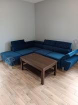 Aranżacja: Granatowy narożnik z regulowanym podłokietnikiem Molina L 263x210 cm lewy