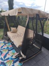Aranżacja: Huśtawka ogrodowa Solla Max z moskitierą - Cream