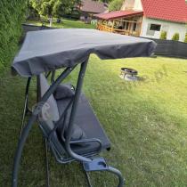 Aranżacja: Huśtawka ogrodowa Solla z parasolem - Grey