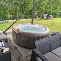 Aranżacja: Jacuzzi przenośne BESTWAY Lay Z Spa Palm Springs 196x71 60017 AirJet