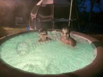 Aranżacja: Jacuzzi przenośne BESTWAY Lay Z Spa Palm Springs 196x71 60017 AirJet