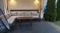 Aranżacja: Jasnoszary modułowy narożnik na taras 280x220cm Panaon LG