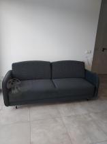 Aranżacja: Kanapa rozkładana z funkcją spania Laguna 213x98cm ciemnoszara