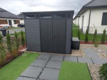 Aranżacja: Keter Cortina 9x7 - domek ogrodowy narzędziowy 279x216cm (6m2)
