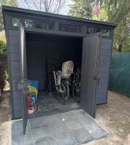 Aranżacja: Keter Cortina 9x7 - domek ogrodowy narzędziowy 279x216cm (6m2)