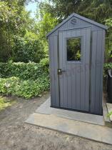 Aranżacja: Keter Darwin 4x6 - Domek narzędziowy grafitowy (2,3m2)