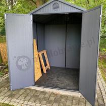 Aranżacja: Keter Darwin 6x6 grafitowy domek narzędziowy 190 x 182cm