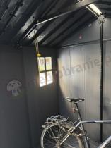 Aranżacja: Keter Signature Apex 1175 Walnut duży domek narzędziowy (8m2)
