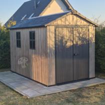 Aranżacja: Keter Signature Apex 7511 Ashwood duży domek ogrodowy (8m2)