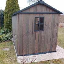 Aranżacja: Keter Signature Apex 975 Walnut domek ogrodowy (6,6m2)