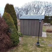 Aranżacja: Keter Signature Apex 975 Walnut domek ogrodowy (6,6m2)