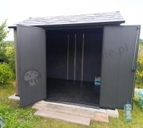 Aranżacja: Keter Signature Apex 975 Walnut domek ogrodowy (6,6m2)
