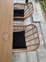 Aranżacja: Komplet foteli na balkon technorattan Torgiano Brown